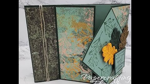 Book Bind Gate Fold Card Tutorial