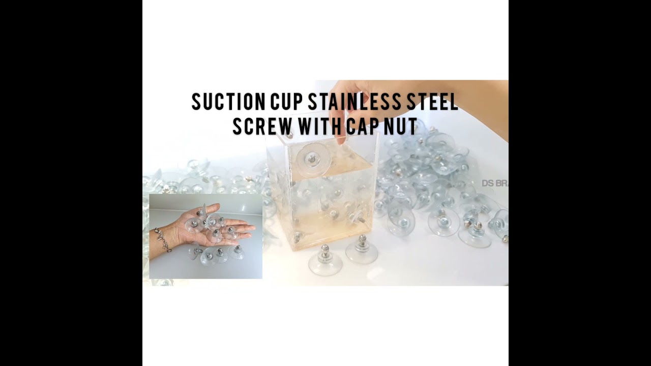 Suction Cup with Stainless Steel Screw and Cap Nut
