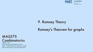 9.1. Ramsey theorem for graphs