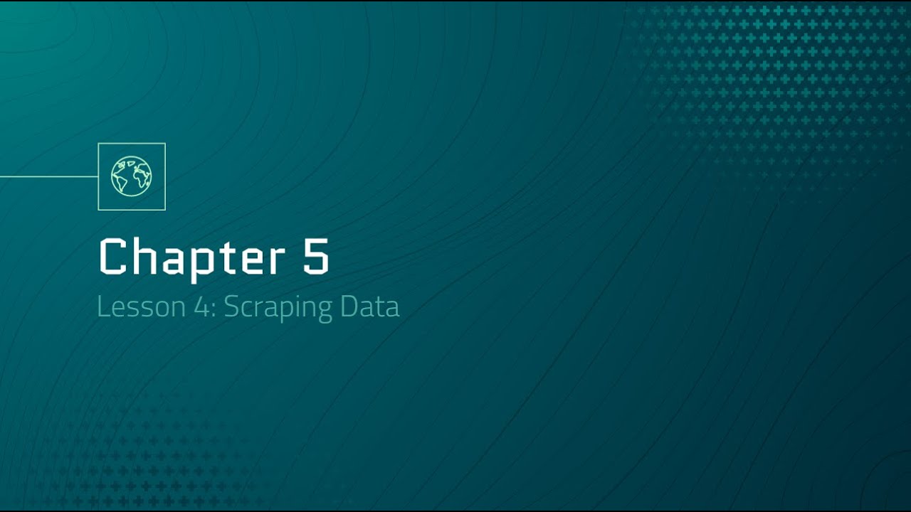 Automation Engineering 101: Chapter 5.4 - Scraping Data - YouTube