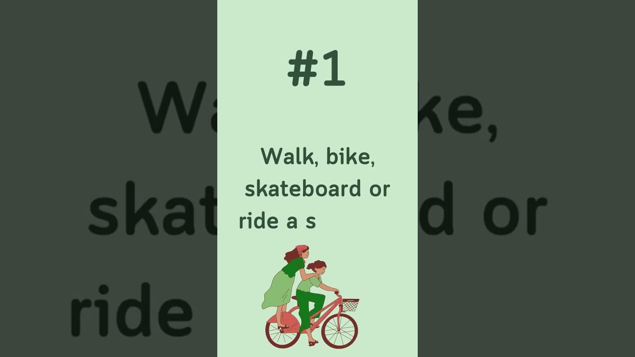 Tip 3: Commuting | TheGreenGlow 🌱 