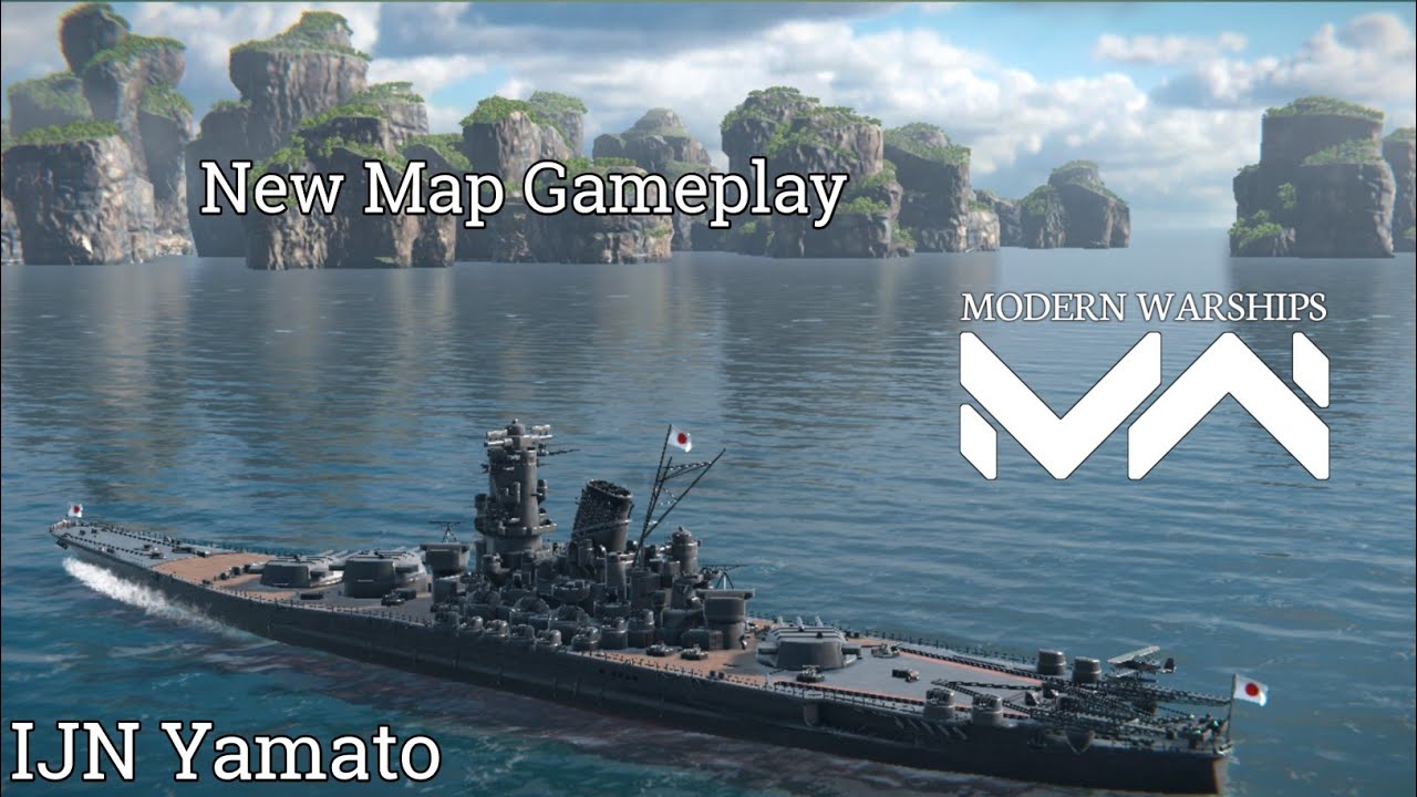 IJN Yamato - “Stone Peaks” New Map Gameplay - Modern Warships