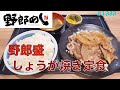 【野郎めし】8月19日オープン　しょうが焼き定食（野郎盛）を食す　　＃1333