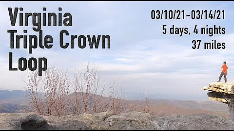 Virginia Triple Crown Loop, 5 days, 4 Nights (McAfee Knob, Tinker Cliffs & Dragon's Tooth)