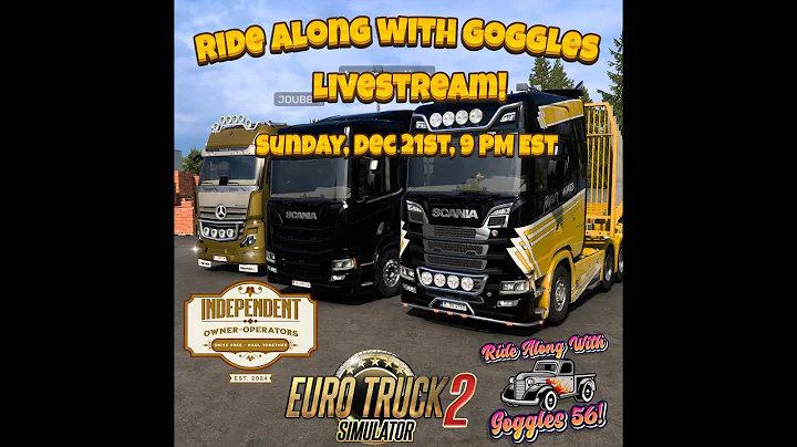 Ride Along with Goggles Livestream! December 21st, 9PM EST