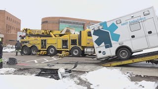 Man Arrested After Allegedly Stealing, Crashing Ambulance At Marymount Hospital