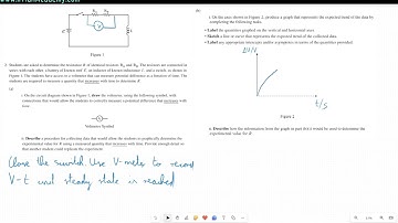 AP Physics  C: E& M Algebra Based 2024 FRQ Video Solution set 2 Q2b