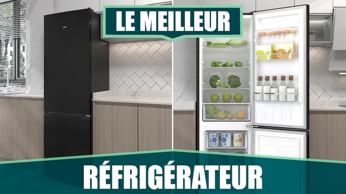 CHIQ Réfrigérateur congélateur bas FBM228NE4DE 231L (161 + 70) Froid  ventilé, No Frost, Acier inoxydable noir, portes réversibles, E, 12 ans de  garantie sur le compresseur : : Gros électroménager