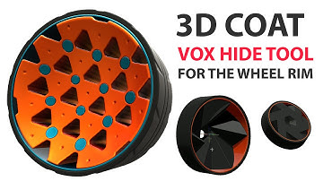 3D Coat Vox Hide tool for the wheel rim design