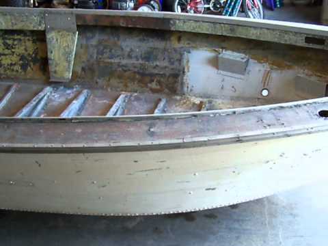 Restoration 1981 Sea Nymph aluminum boat part 1 (introduction and leak