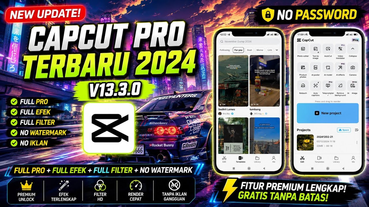 NEW UPDATE!! capcut mod pro terbaru 2024 | capcut pro v13.3.0 | capcut ...