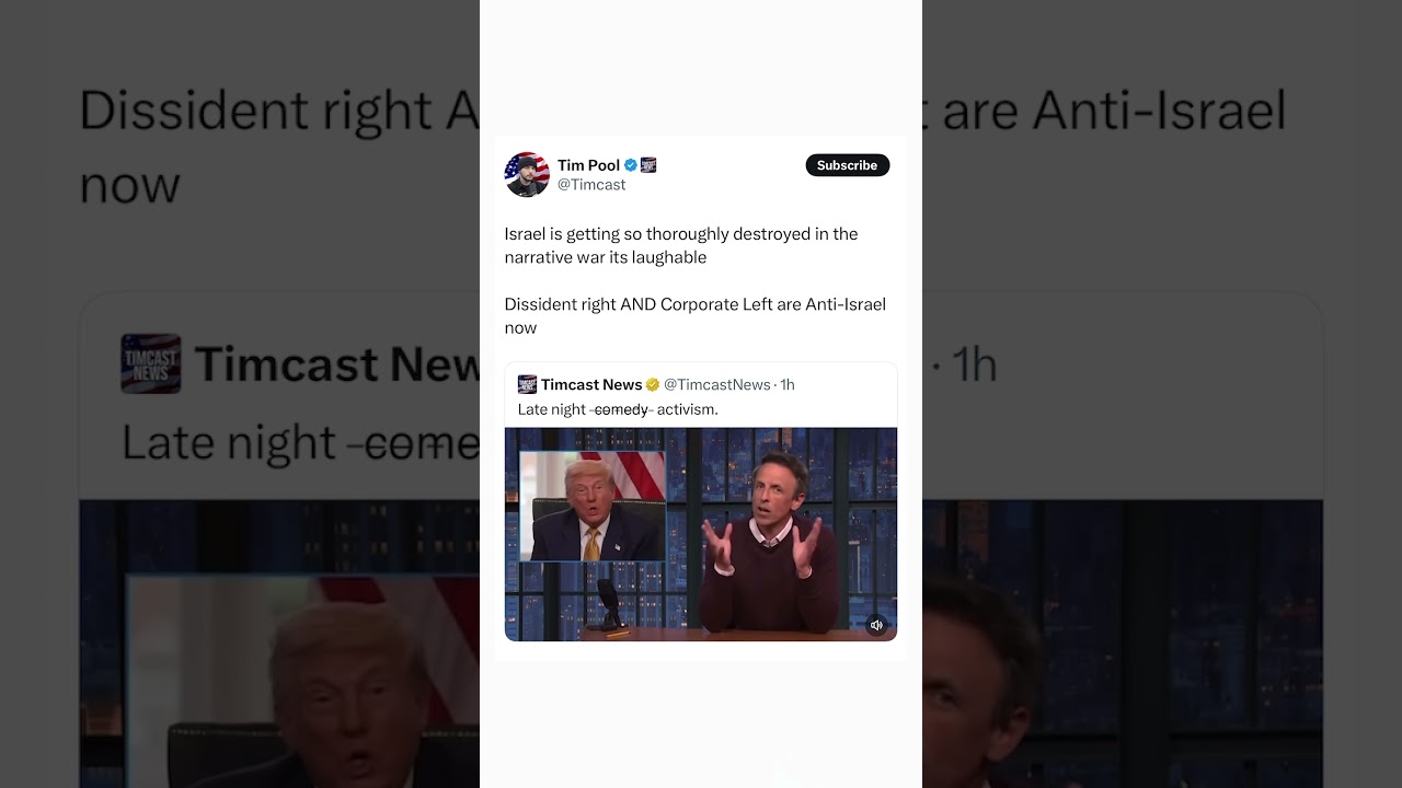 Dissident Right AND Corporate Left are Anti-Israel Now #shorts