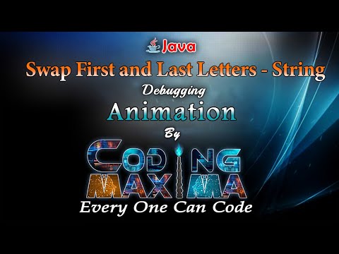 Swap First and Last Characters in String in Java | String Manipulation Program | Coding Maxima