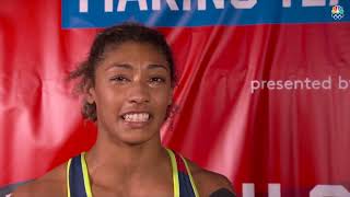 U.S. Olympic Wrestling Trials: Kennedy Blades reacts to qualifying for Paris Olympics
