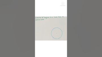 Construction of tangents to a circle from external point