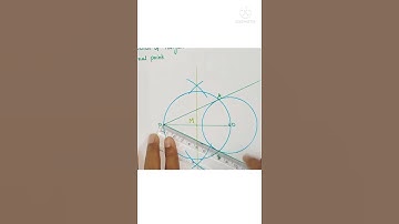 Construction of tangents to a circle from external point