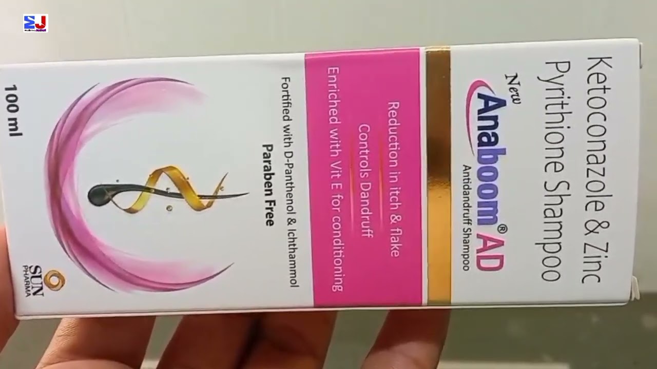 New Anaboom AD Shampoo | New Anaboom AD Antidandruff Shampoo | Anaboom AD Shampoo | Ketoconazole & Z