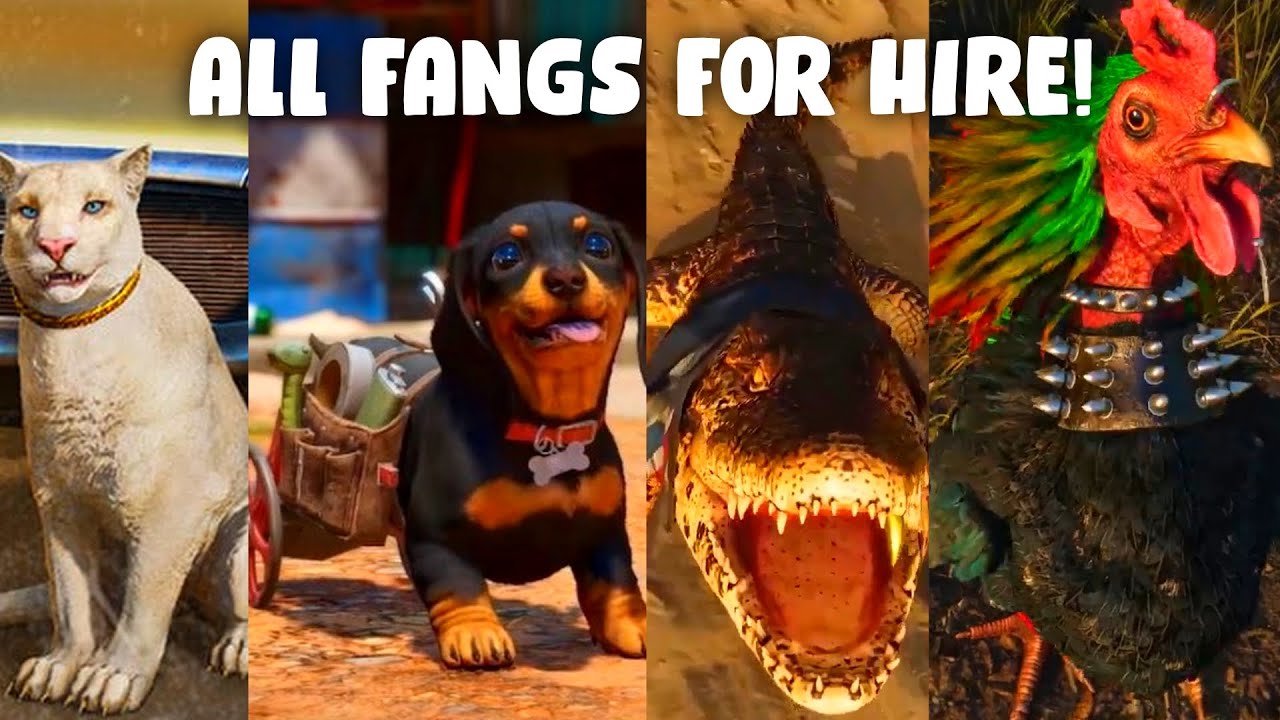 far cry 6 all the different Fangs For Hire!! YouTube