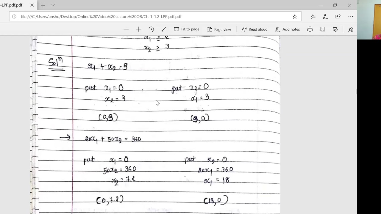 Operation Research/Graphical Method/Lecture-3 - YouTube