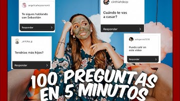 100 PREGUNTAS EN 5 MINUTOS🔥😱🔥≠ DANIELA RUEDA