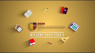 Welcome Back Year 5