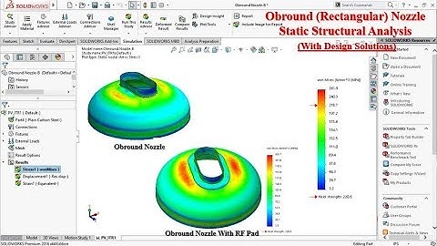 FEA Analysis of Nozzle Head Junction using Solidworks - Beginners Tutorials #1