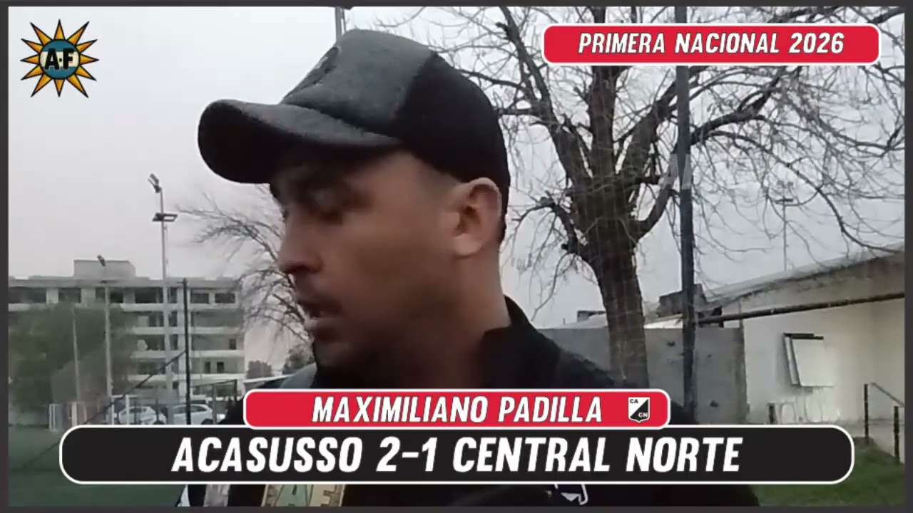 🔵⚪️ #Acasusso 2-1 ⚫️⚪️ #CentralNorte🎙️Maximiliano Padilla (CN)  #PrimeraNacional