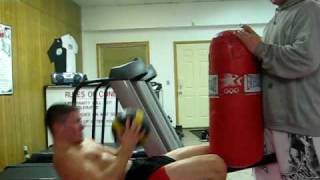 Donnie Nordstrom Ab Workout at Bloody Knuckles FortDodgeWEB com