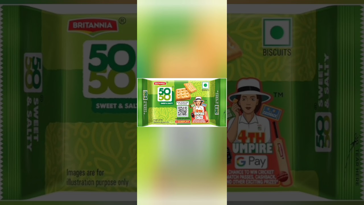 Britannia 50/50 biscuit 4 umpire game how to play in Tamil,