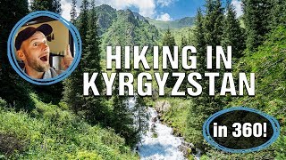 Hiking to Kol-Tor Lake near Bishkek in Kyrgyzstan