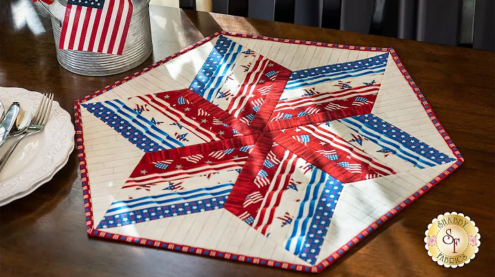 How to Use  the 60º Diamond Ruler to Make a Table Topper  | a Shabby Fabrics Tutorial