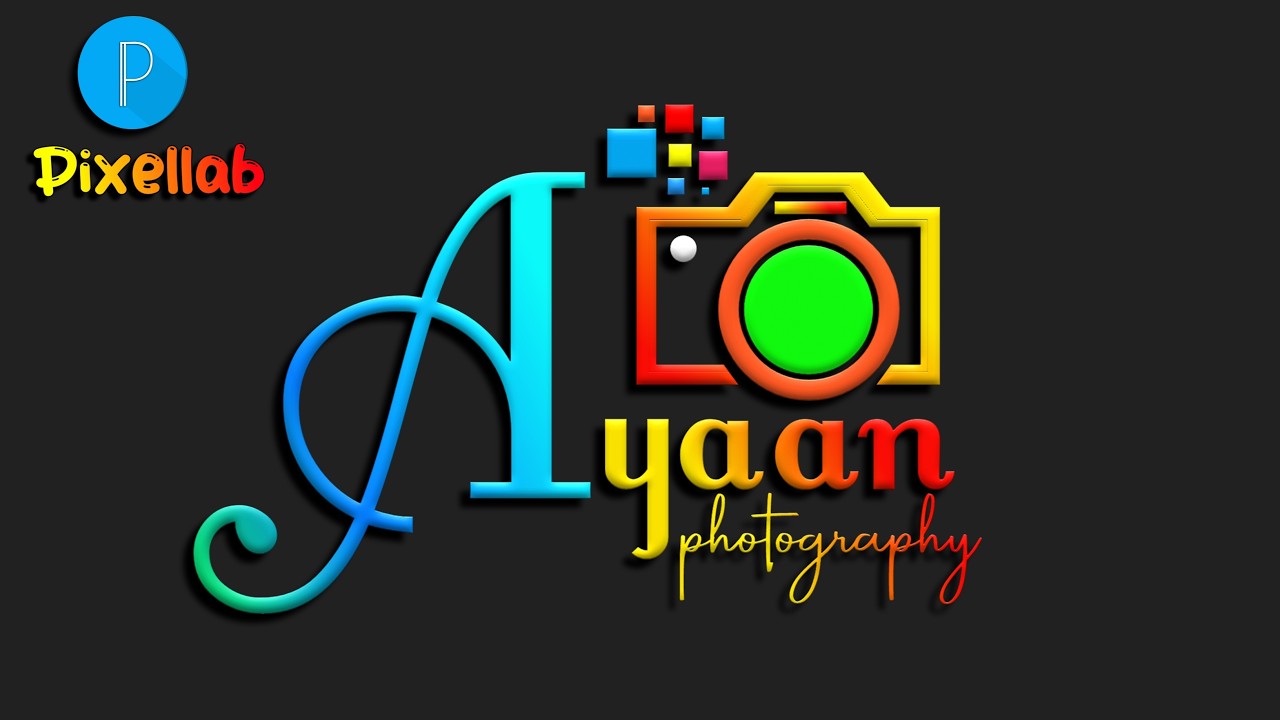 Photography logo design with pixellab | Ayaan photography logo design | Photography logo design