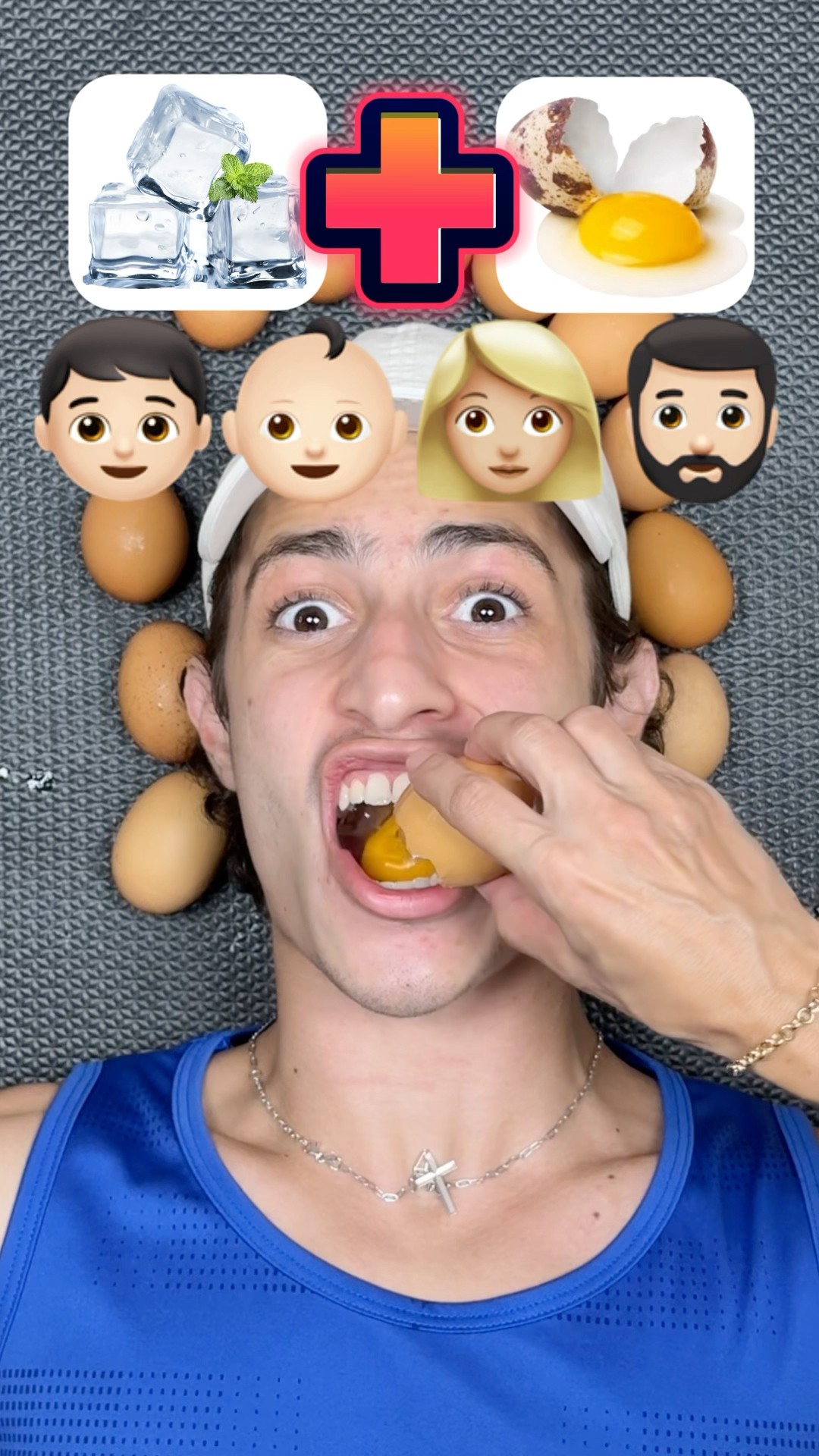 Quem vai comer o gelo com ovo?!? #shorts #challenge