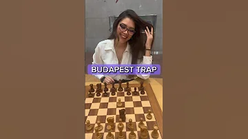 Mate in 6 moves! Budapest Trap #shorts #chess