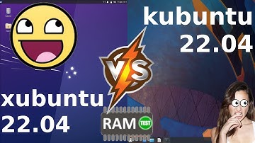 Xubuntu 22.04 vs Kubuntu 22.04: RAM Usage