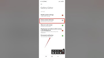 How to fix Gallery editor App Home screen shortcut setting on Android phone