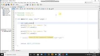 How to take input from user through C-programming language?/How to perform addition or subtraction?