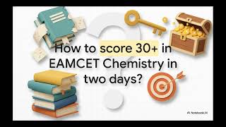 🔥EAPCET FINAL 🔥1 DAY STRATEGY CHEMISTRY 🔥 AP&TG 🔥MADE BY AI ANALYSIS 🔥pakka 