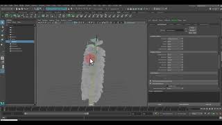 Maya 2020 basic tree with falling leaves