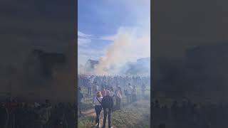 Mascletá en la ciudad fallera.  Valencia.