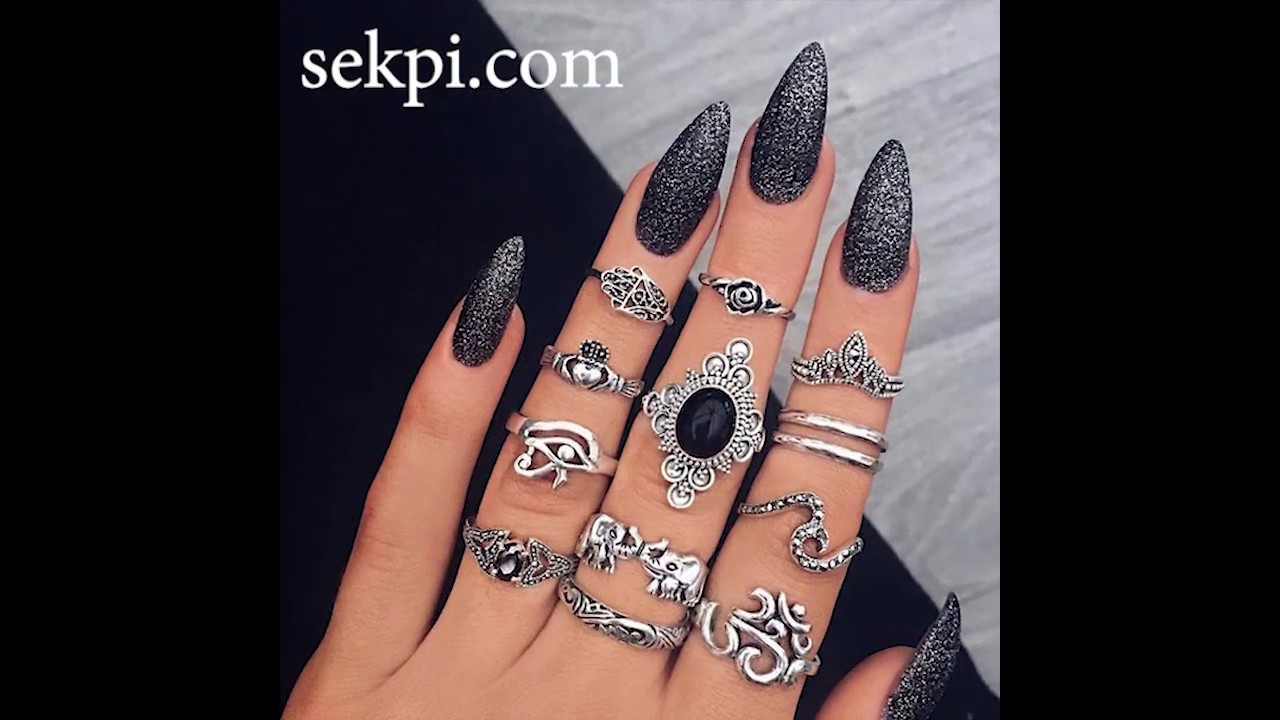 New style Bohemian vintage fashion rings set for women