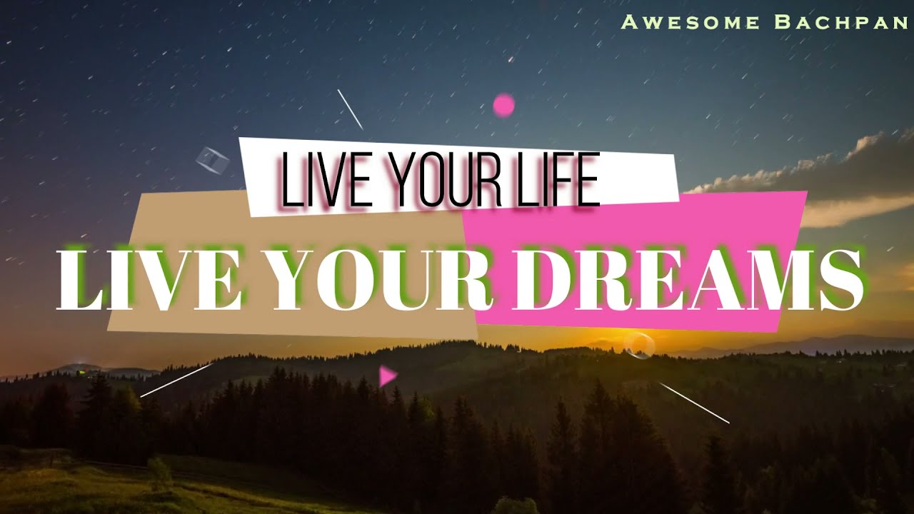 Live Your Life Live Your Dream Full Song With Lyrics Song By Msk Vlogs And Sparsh Dangwal Youtube