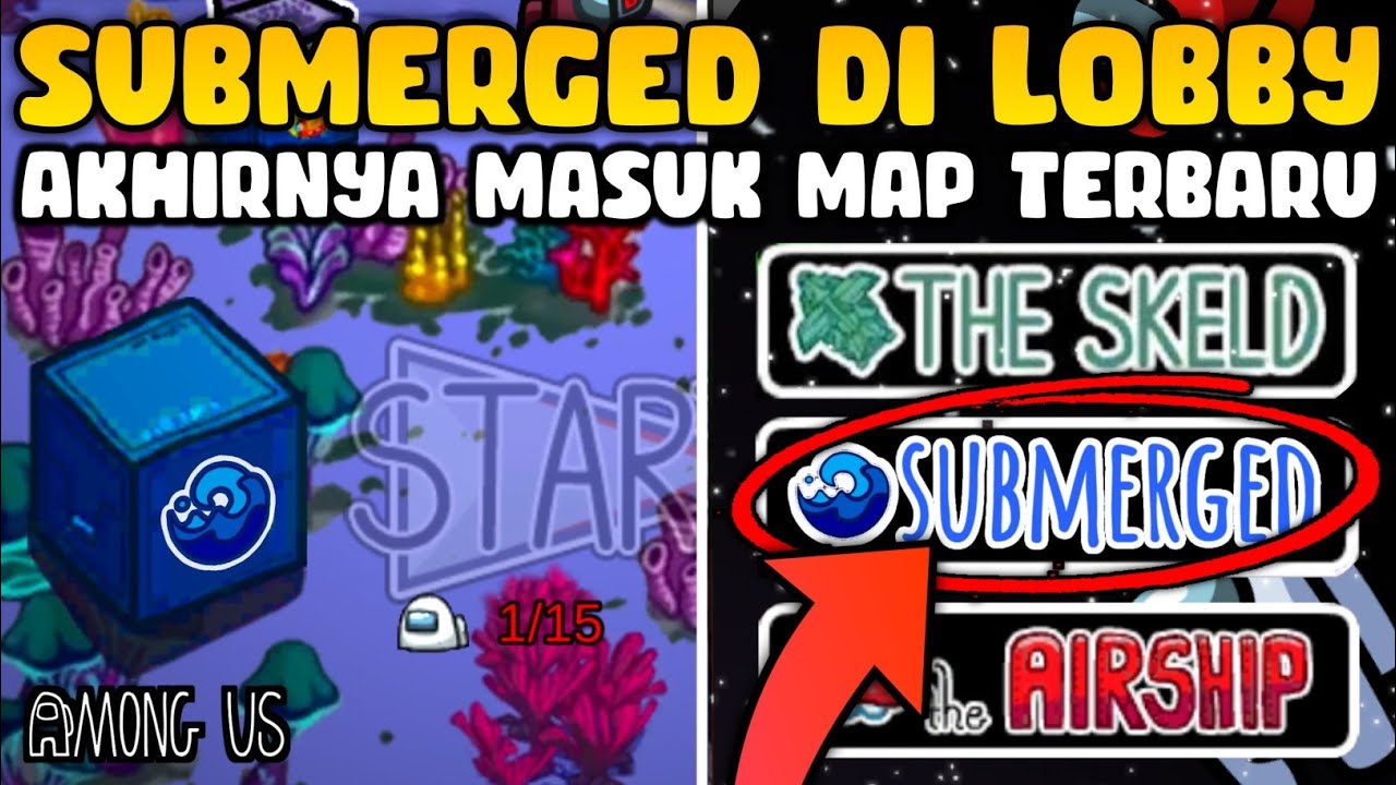 Masuk Ke Lobby Map Terbaru Submerged Ada Kerangka Tulang Riot Among Us Youtube