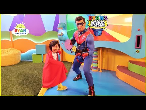Ryan S Mystery Playdate Episode With Captain Man From Henry Danger Most Favorite Superhero Youtube - captain man roblox