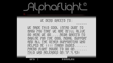 Wake Up! by Alpha Flight - Amiga Intro