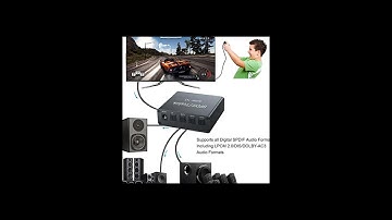 eSynic 1X3 SPDIF Toslink Optical Digital Audio Splitter Aluminum Alloy 1 in 3 Out with 6 6ft