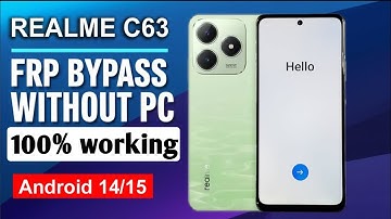 FRP Bypass Realme C63/C61 Without PC (2025) | 100% Working Method 🔥 New Update