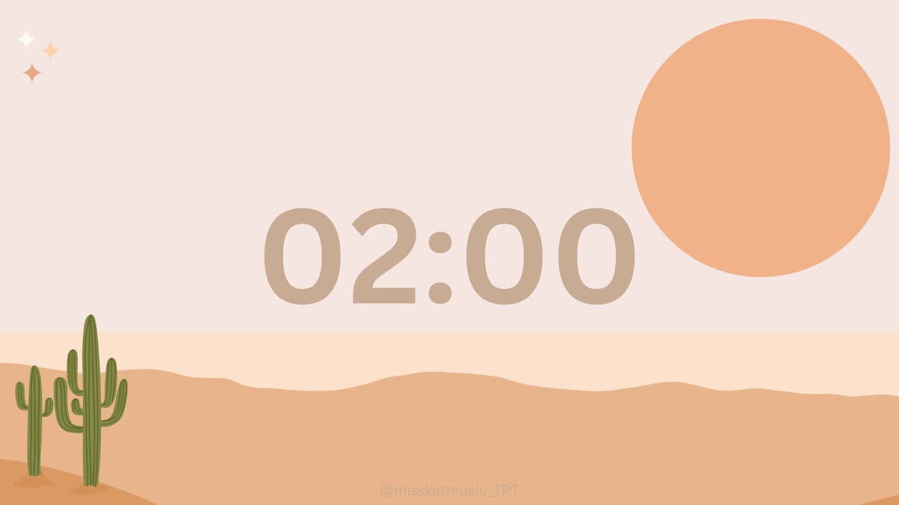 Countdown Timer Clock For Classroom 2 Minutes Boho Desert Theme countdown-timer-clock-for-classroom-2-minutes-boho-desert-theme