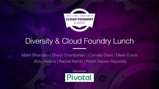 Cloud Foundry Diversity Lunch & Program