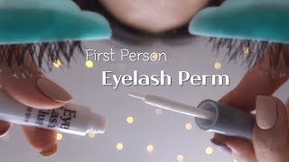 ASMR Realistic First Person Eyelash Perm RP W/ Layered Sounds (No Talking)